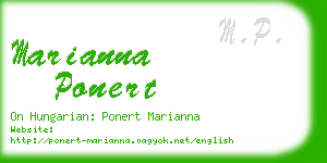 marianna ponert business card